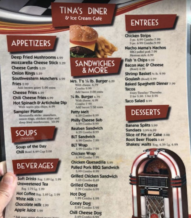 Tinas Diner & Ice Cream Cafe (Dairy Queen, Dairy King) - 009^From Web Listing (newer photo)